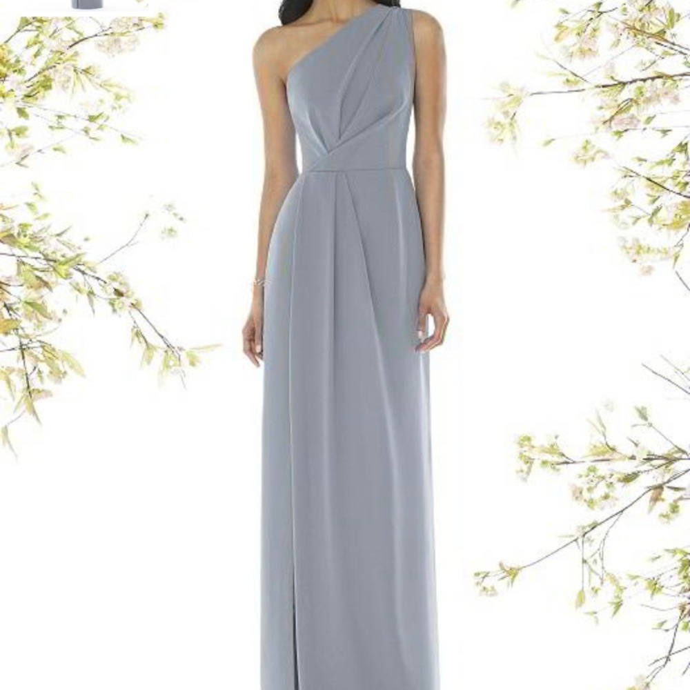 Social Bridesmaids “Dessy” Dress in Platinum
